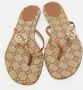 Gucci Vintage Pre-owned Canvas sandals Brown Dames - Thumbnail 3