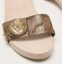 Gucci Vintage Pre-owned Canvas sandals Brown Dames - Thumbnail 5