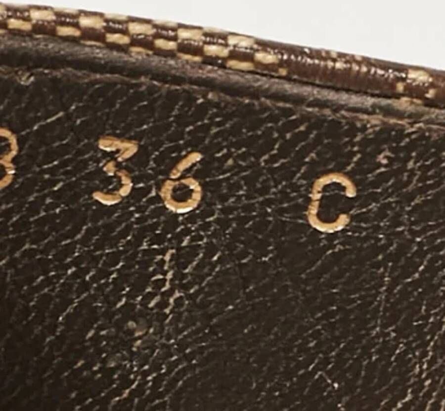 Gucci Vintage Pre-owned Canvas sandals Brown Dames