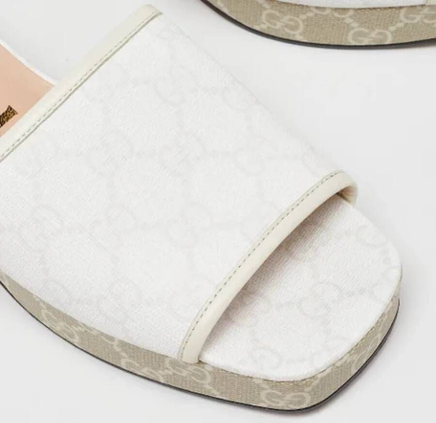 Gucci Vintage Pre-owned Canvas sandals White Dames