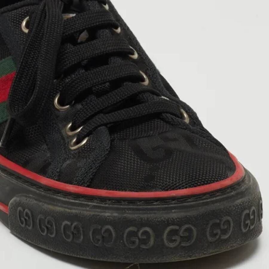 Gucci Vintage Pre-owned Canvas sneakers Black Dames