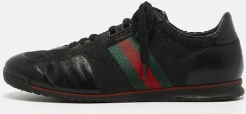 Gucci Vintage Pre-owned Canvas sneakers Black Heren