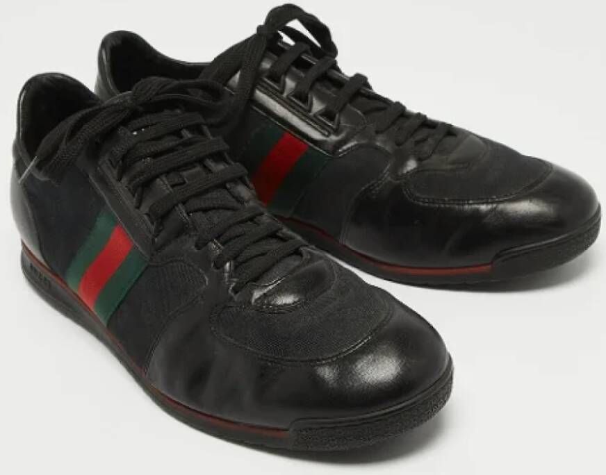 Gucci Vintage Pre-owned Canvas sneakers Black Heren