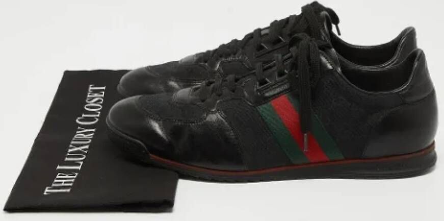 Gucci Vintage Pre-owned Canvas sneakers Black Heren