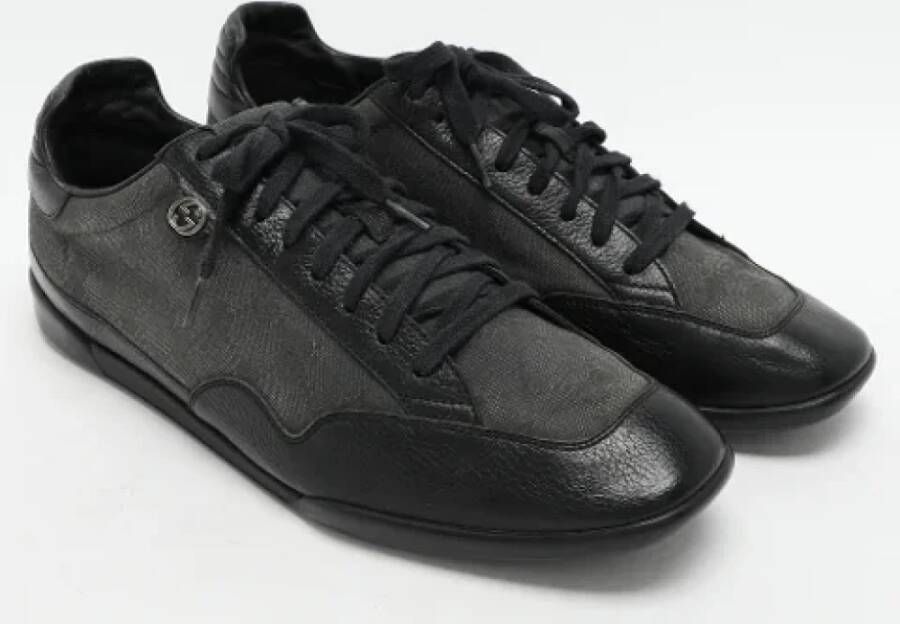Gucci Vintage Pre-owned Canvas sneakers Black Heren