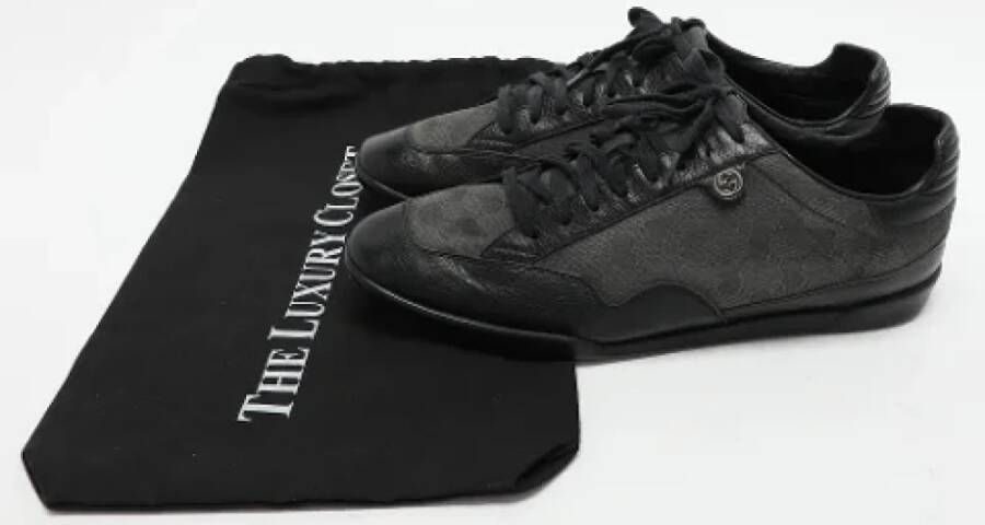 Gucci Vintage Pre-owned Canvas sneakers Black Heren