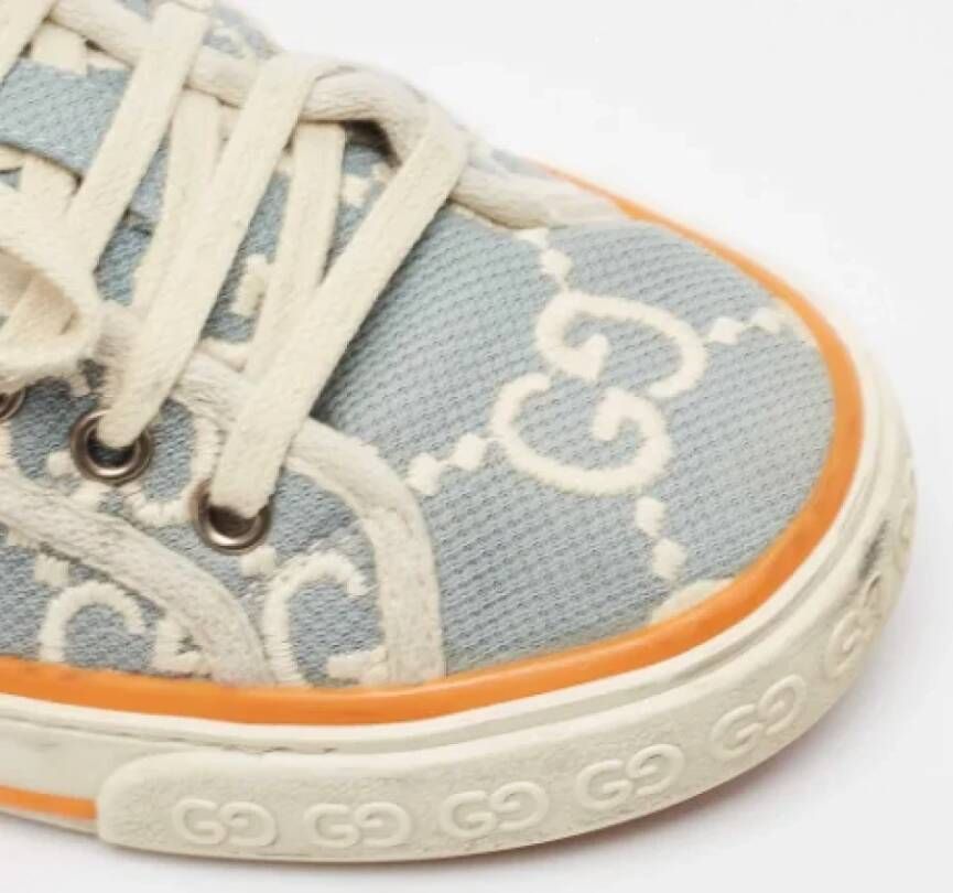 Gucci Vintage Pre-owned Canvas sneakers Blue Dames