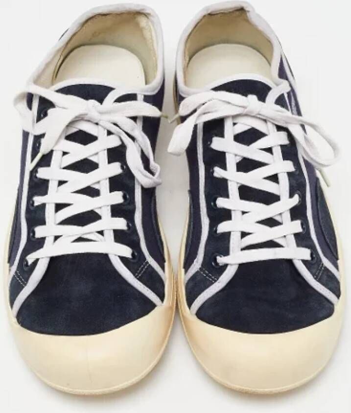 Gucci Vintage Pre-owned Canvas sneakers Blue Heren