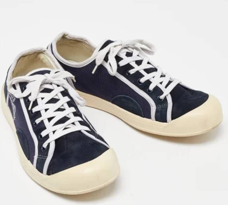 Gucci Vintage Pre-owned Canvas sneakers Blue Heren