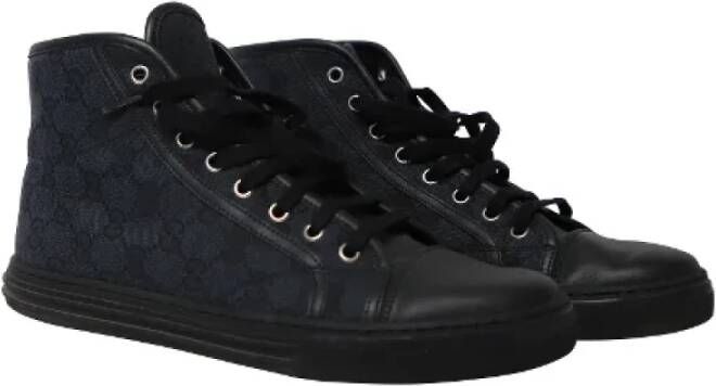 Gucci Vintage Pre-owned Canvas sneakers Blue Heren