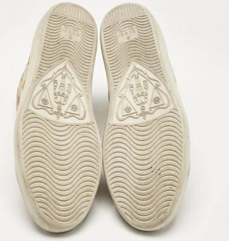 Gucci Vintage Pre-owned Canvas sneakers Brown Dames