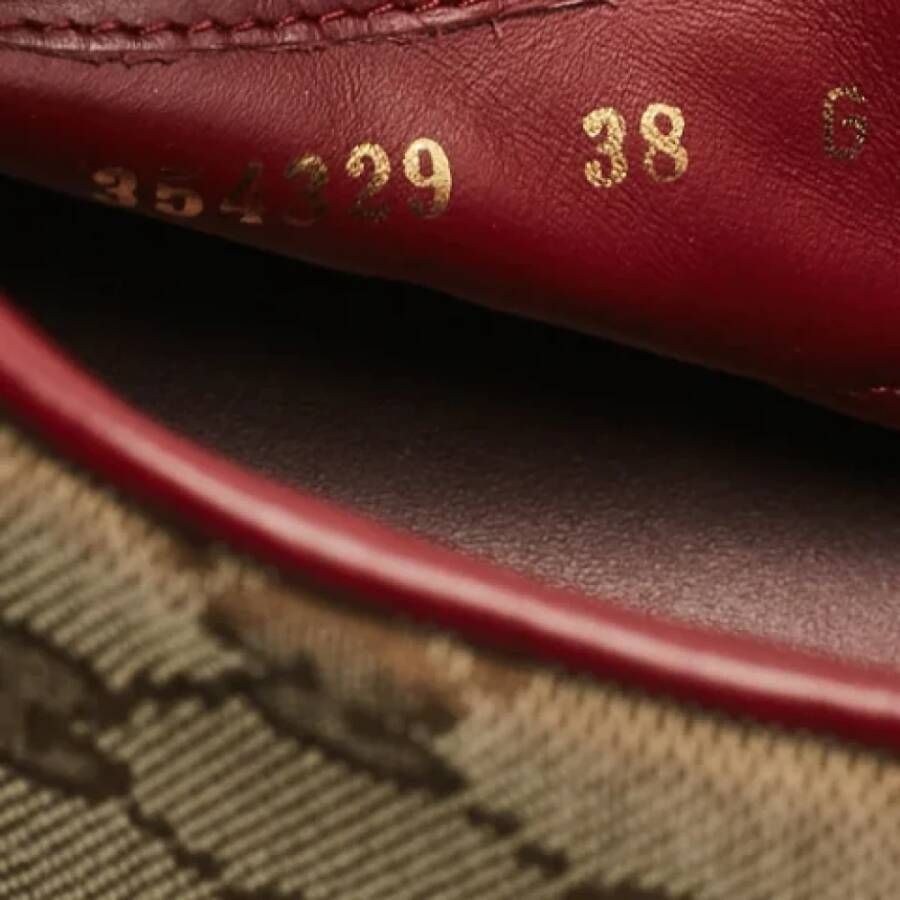 Gucci Vintage Pre-owned Canvas sneakers Brown Dames