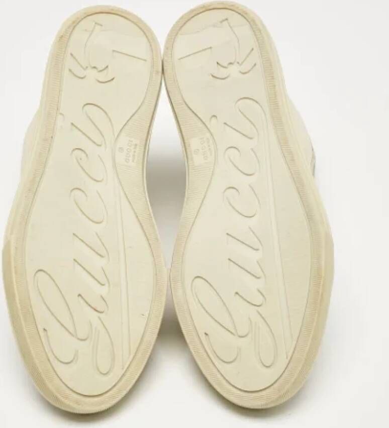 Gucci Vintage Pre-owned Canvas sneakers Gray Dames