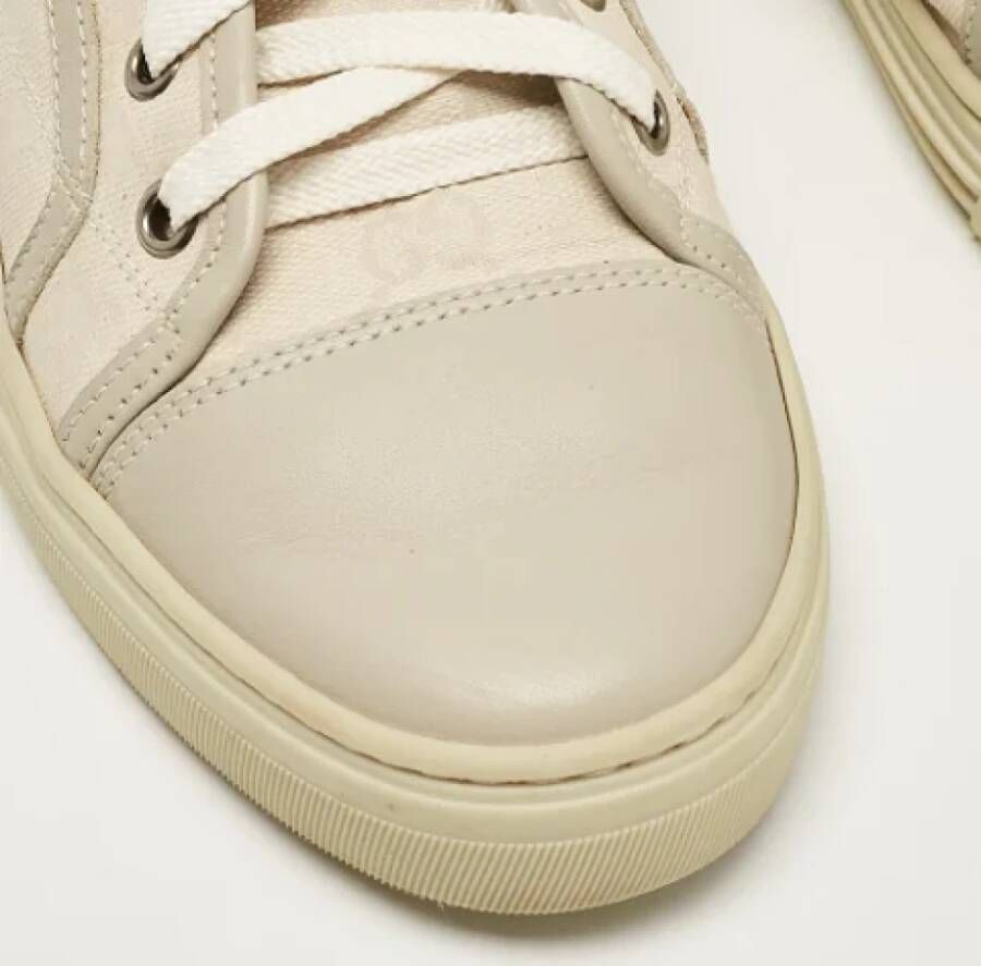 Gucci Vintage Pre-owned Canvas sneakers Gray Dames