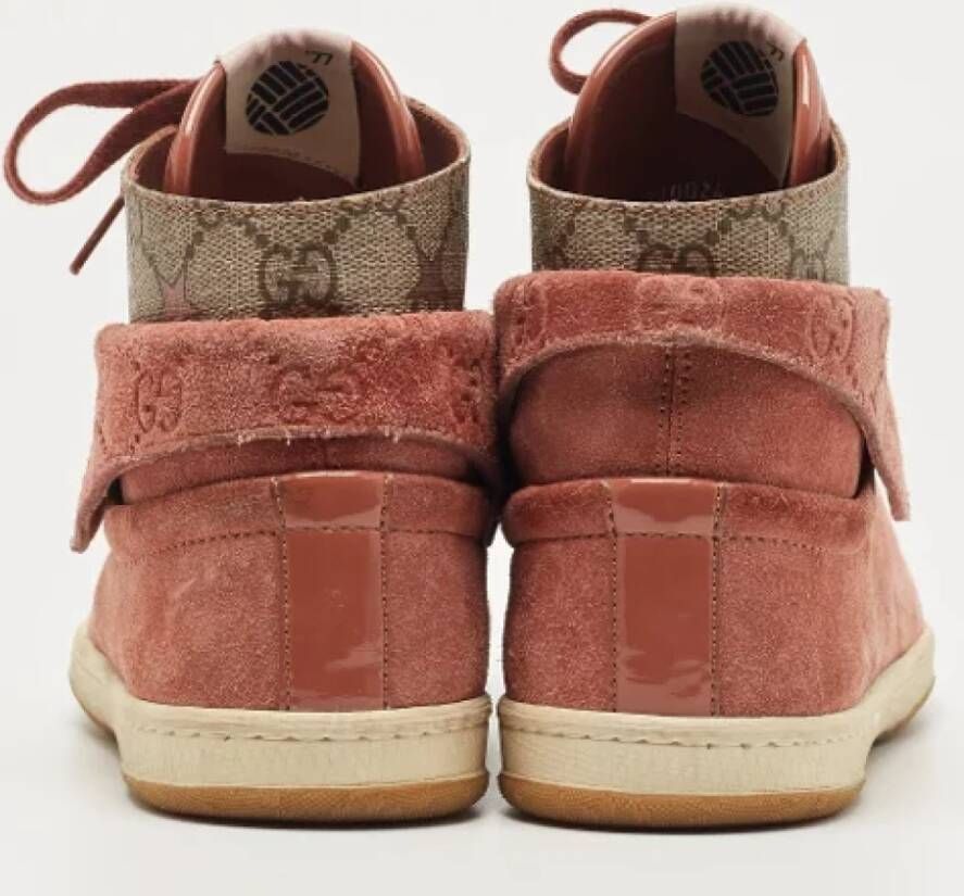 Gucci Vintage Pre-owned Canvas sneakers Pink Dames