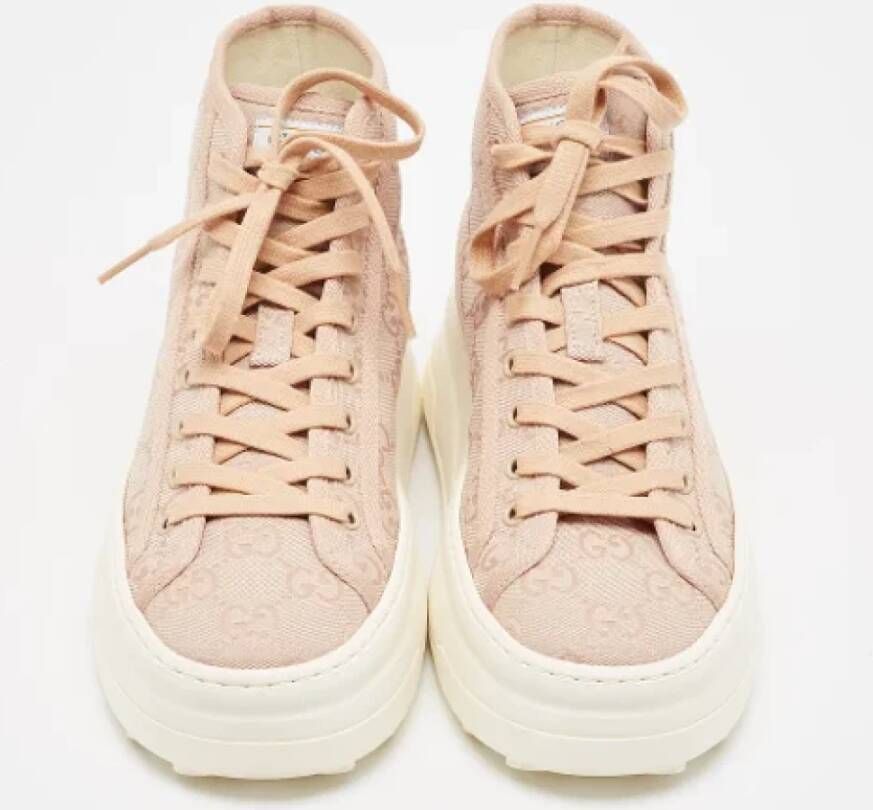 Gucci Vintage Pre-owned Canvas sneakers Pink Dames