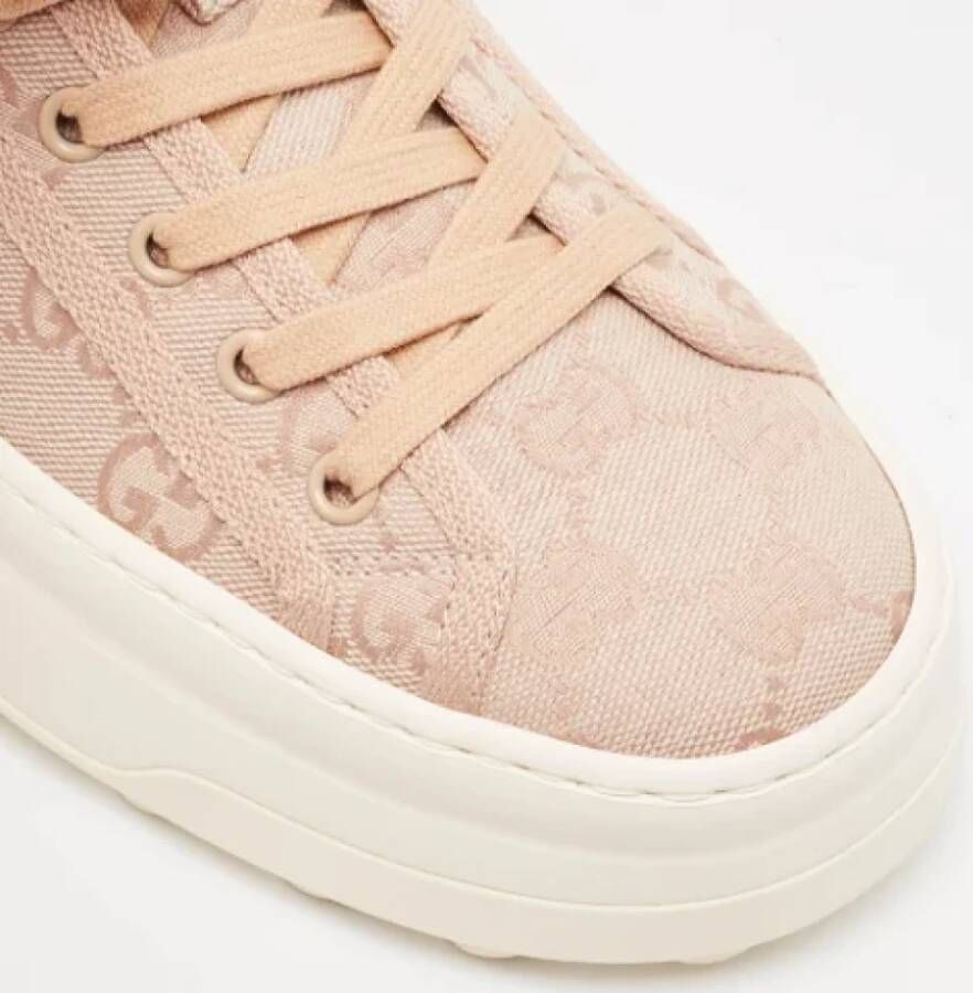 Gucci Vintage Pre-owned Canvas sneakers Pink Dames