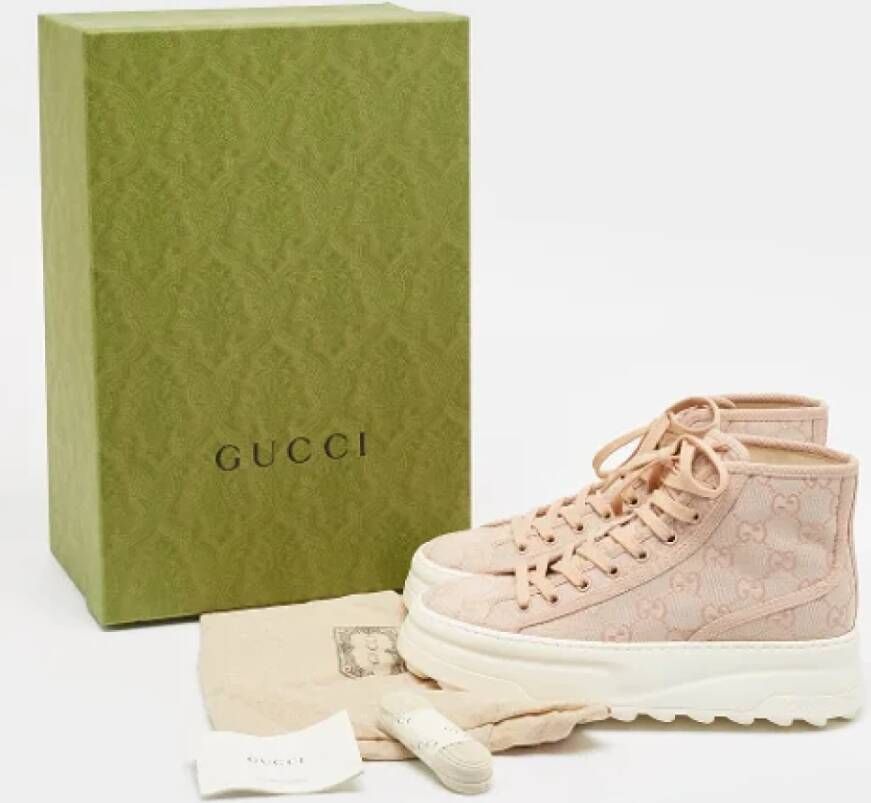 Gucci Vintage Pre-owned Canvas sneakers Pink Dames