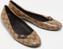 Gucci Vintage Pre-owned Coated canvas flats Brown Dames - Thumbnail 3