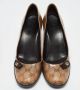 Gucci Vintage Pre-owned Coated canvas heels Beige Dames - Thumbnail 3