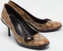 Gucci Vintage Pre-owned Coated canvas heels Beige Dames - Thumbnail 4
