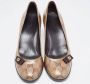 Gucci Vintage Pre-owned Coated canvas heels Brown Dames - Thumbnail 3