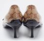 Gucci Vintage Pre-owned Coated canvas heels Brown Dames - Thumbnail 5