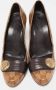 Gucci Vintage Pre-owned Coated canvas heels Brown Dames - Thumbnail 3