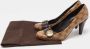 Gucci Vintage Pre-owned Coated canvas heels Brown Dames - Thumbnail 9