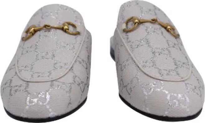 Gucci Vintage Pre-owned Coated canvas mules Gray Dames