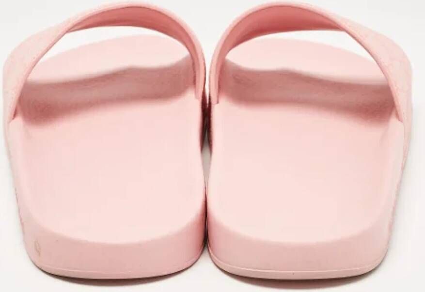 Gucci Vintage Pre-owned Coated canvas sandals Pink Dames