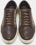 Gucci Vintage Pre-owned Coated canvas sneakers Beige Heren - Thumbnail 3