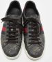 Gucci Vintage Pre-owned Coated canvas sneakers Black Dames - Thumbnail 3