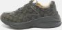 Gucci Vintage Pre-owned Coated canvas sneakers Gray Heren - Thumbnail 2