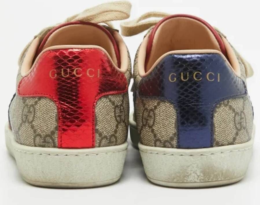 Gucci Vintage Pre-owned Coated canvas sneakers Multicolor Dames