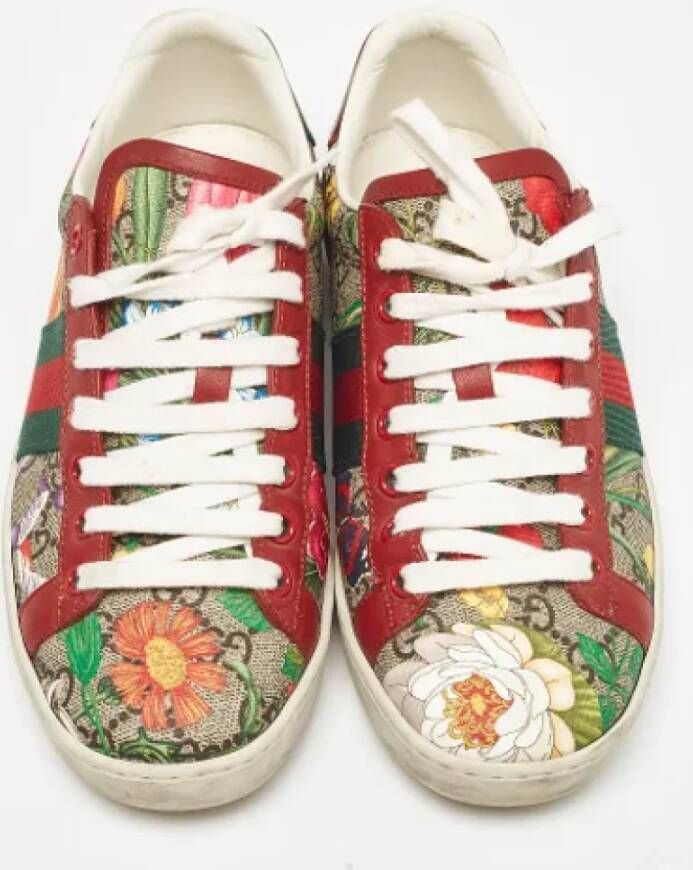 Gucci Vintage Pre-owned Coated canvas sneakers Multicolor Dames