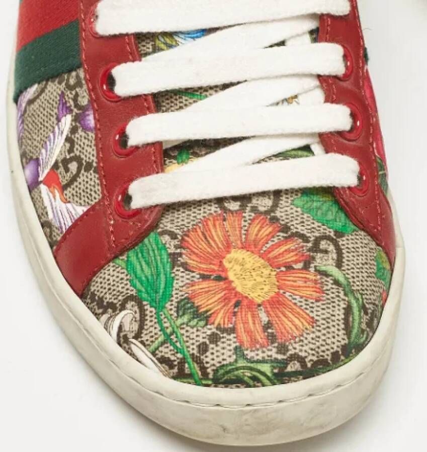 Gucci Vintage Pre-owned Coated canvas sneakers Multicolor Dames