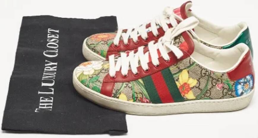 Gucci Vintage Pre-owned Coated canvas sneakers Multicolor Dames