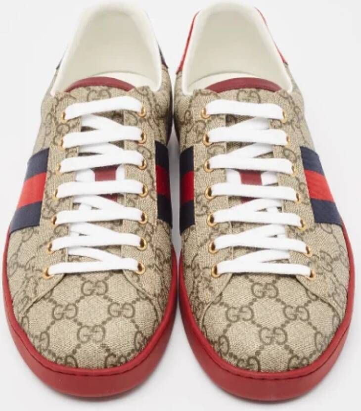 Gucci Vintage Pre-owned Coated canvas sneakers Multicolor Heren