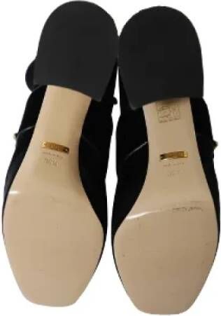 Gucci Vintage Pre-owned Cotton heels Black Dames
