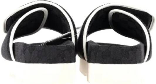 Gucci Vintage Pre-owned Cotton sandals Black Heren