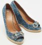 Gucci Vintage Pre-owned Denim heels Blue Dames - Thumbnail 3