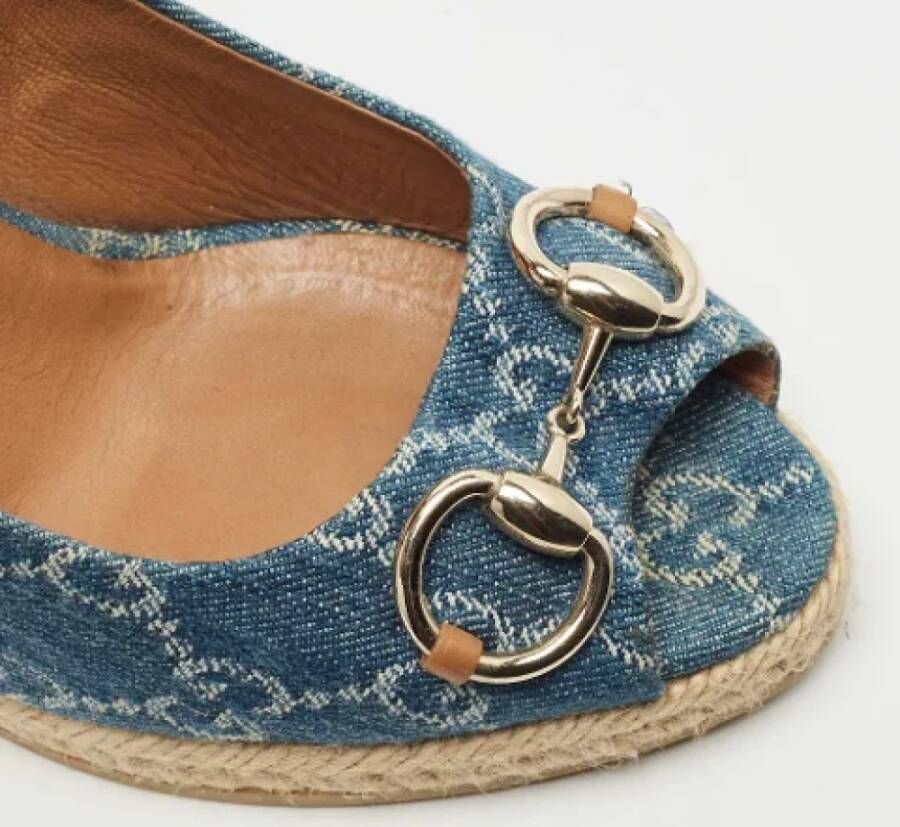 Gucci Vintage Pre-owned Denim heels Blue Dames