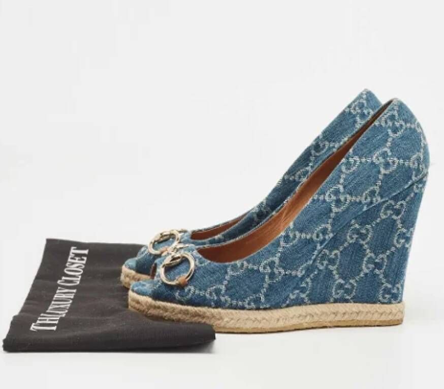 Gucci Vintage Pre-owned Denim heels Blue Dames