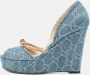 Gucci Vintage Pre-owned Denim sandals Blue Dames - Thumbnail 2