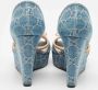 Gucci Vintage Pre-owned Denim sandals Blue Dames - Thumbnail 5