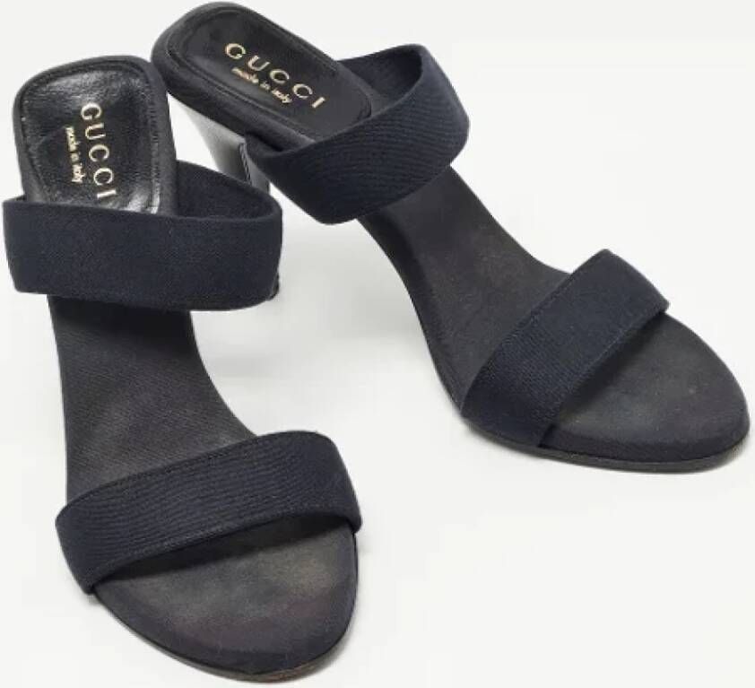 Gucci Vintage Pre-owned Denim sandals Blue Dames