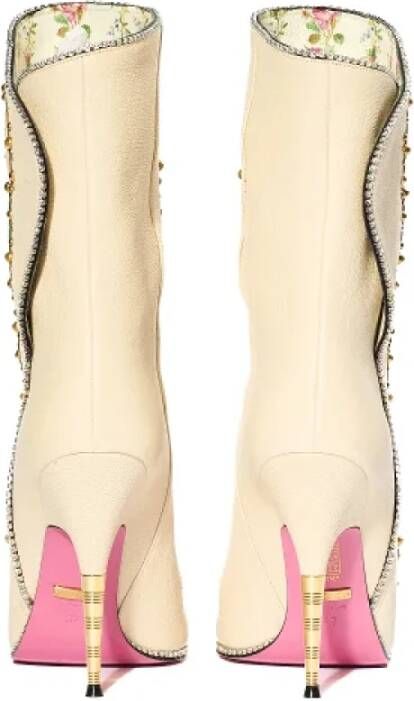 Gucci Vintage Pre-owned Fabric boots Beige Dames