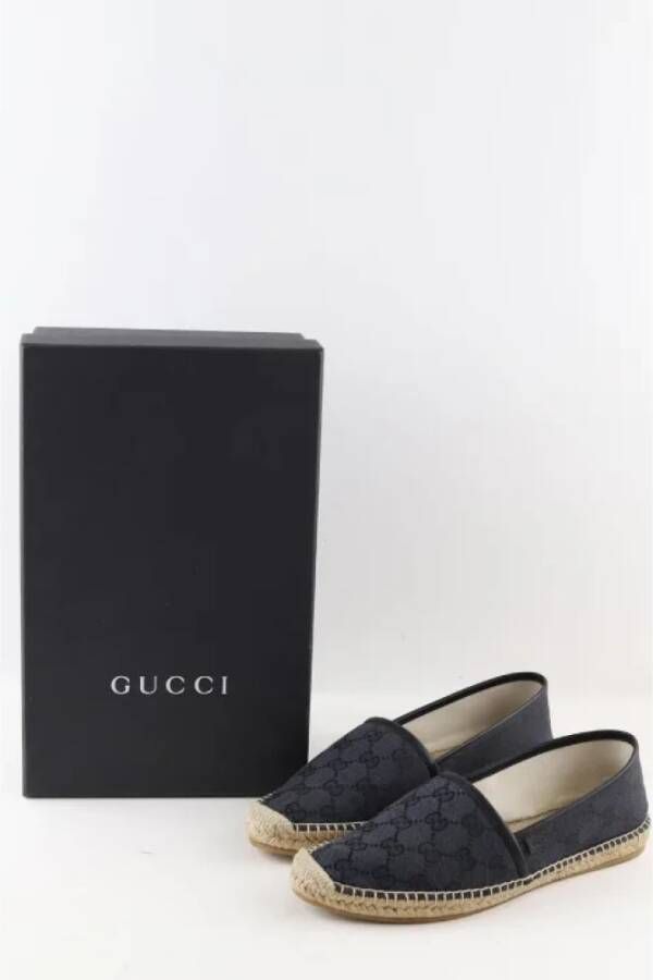 Gucci Vintage Pre-owned Fabric espadrilles Blue Dames