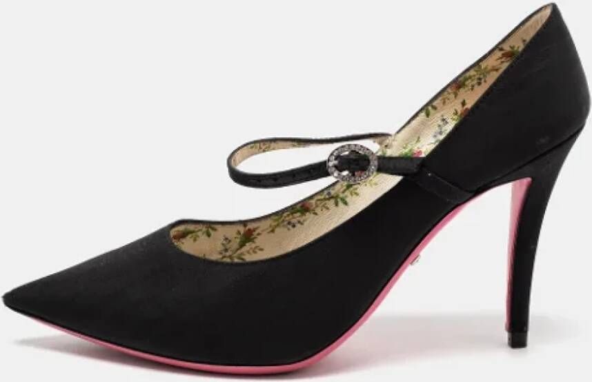 Gucci Vintage Pre-owned Fabric heels Black Dames